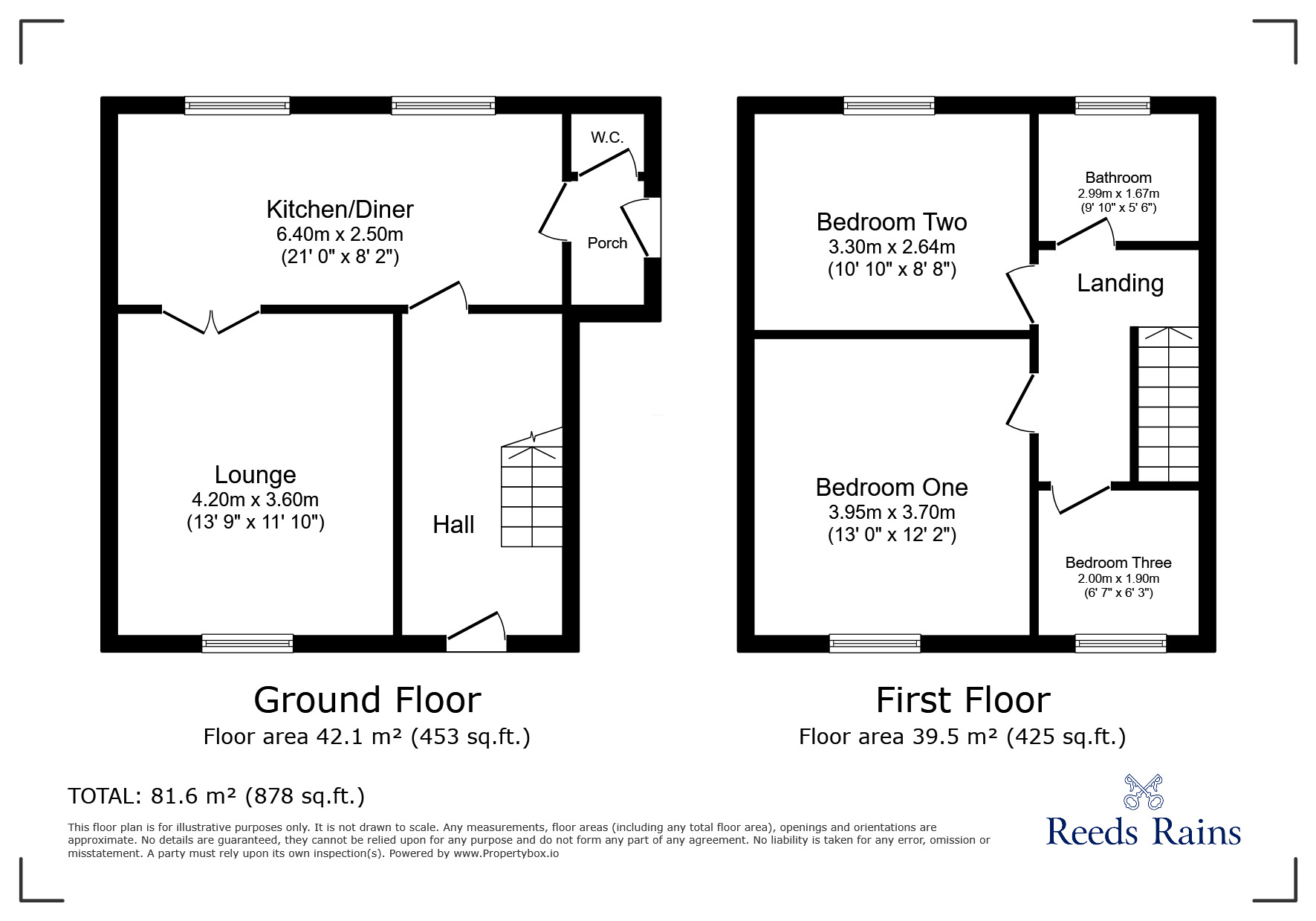 Floorplan of 3 bedroom Semi Detached House to rent, Fair View Road, Dronfield, Derbyshire, S18