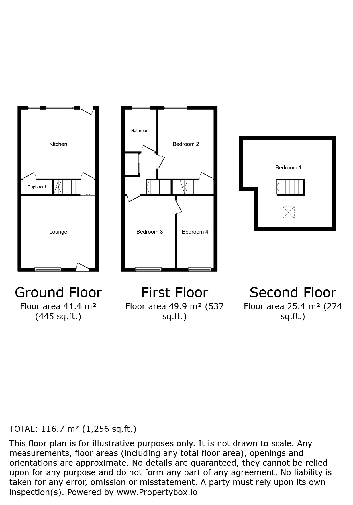 Floorplan of 3 bedroom End Terrace House to rent, Coronation Road, Brimington, Derbyshire, S43