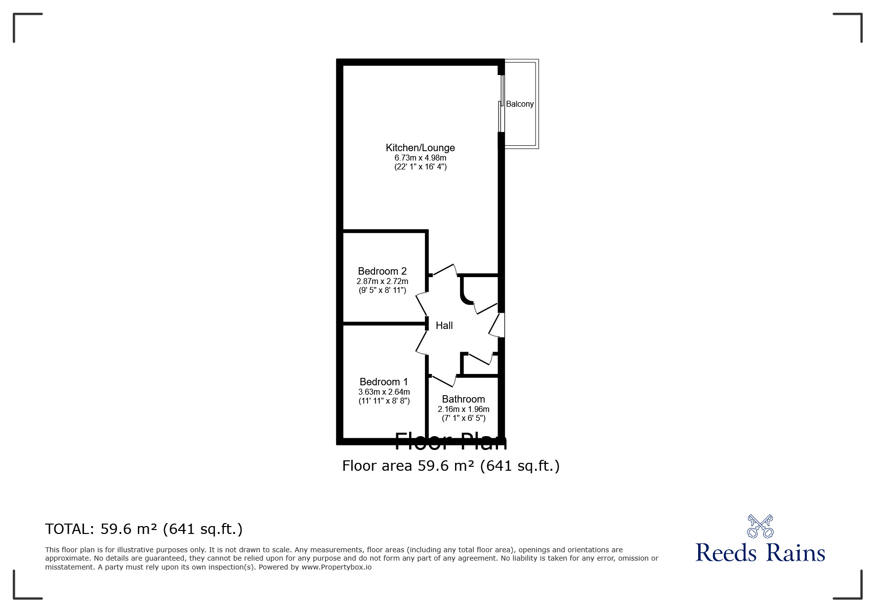 Floorplan of 2 bedroom  Flat for sale, Alexander Court, Dee Lane, Cheshire, CH3