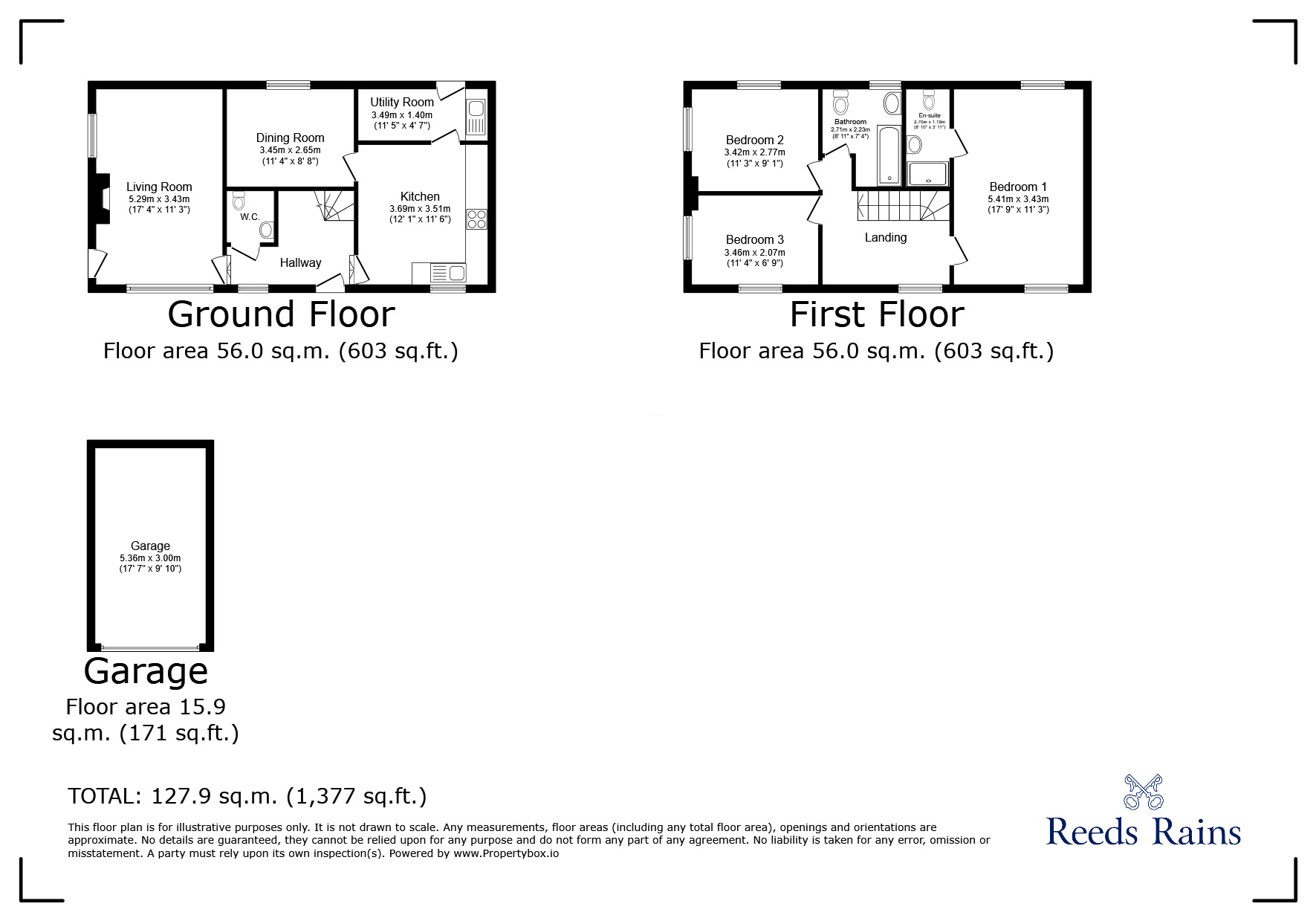 Floorplan of 3 bedroom Semi Detached House for sale, Broughton, Chester, Flintshire, CH4