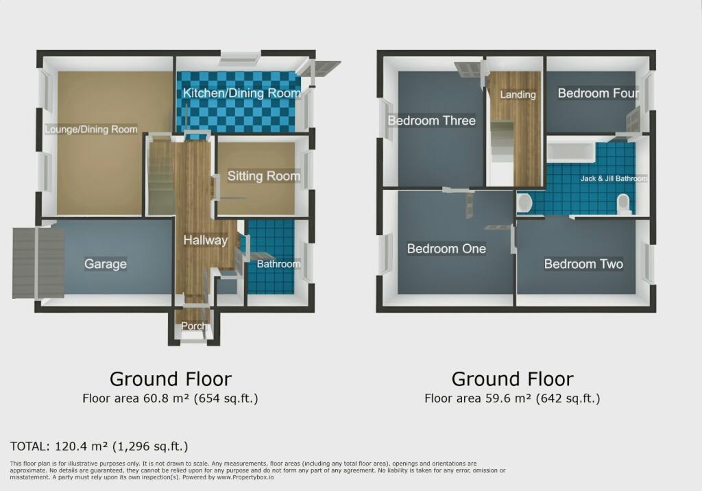 Floorplan of 4 bedroom Detached House for sale, Egerton Road, Blacon, Cheshire, CH1