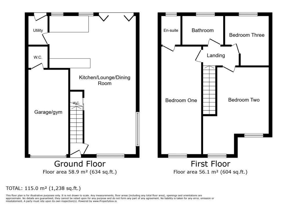 Floorplan of 3 bedroom Semi Detached House for sale, Conway Grove, Blacon, Cheshire, CH1