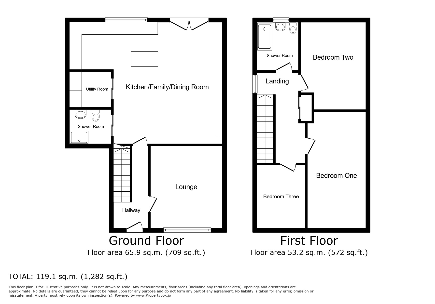 Floorplan of 3 bedroom Semi Detached House for sale, High Street, Saltney, Flintshire, CH4