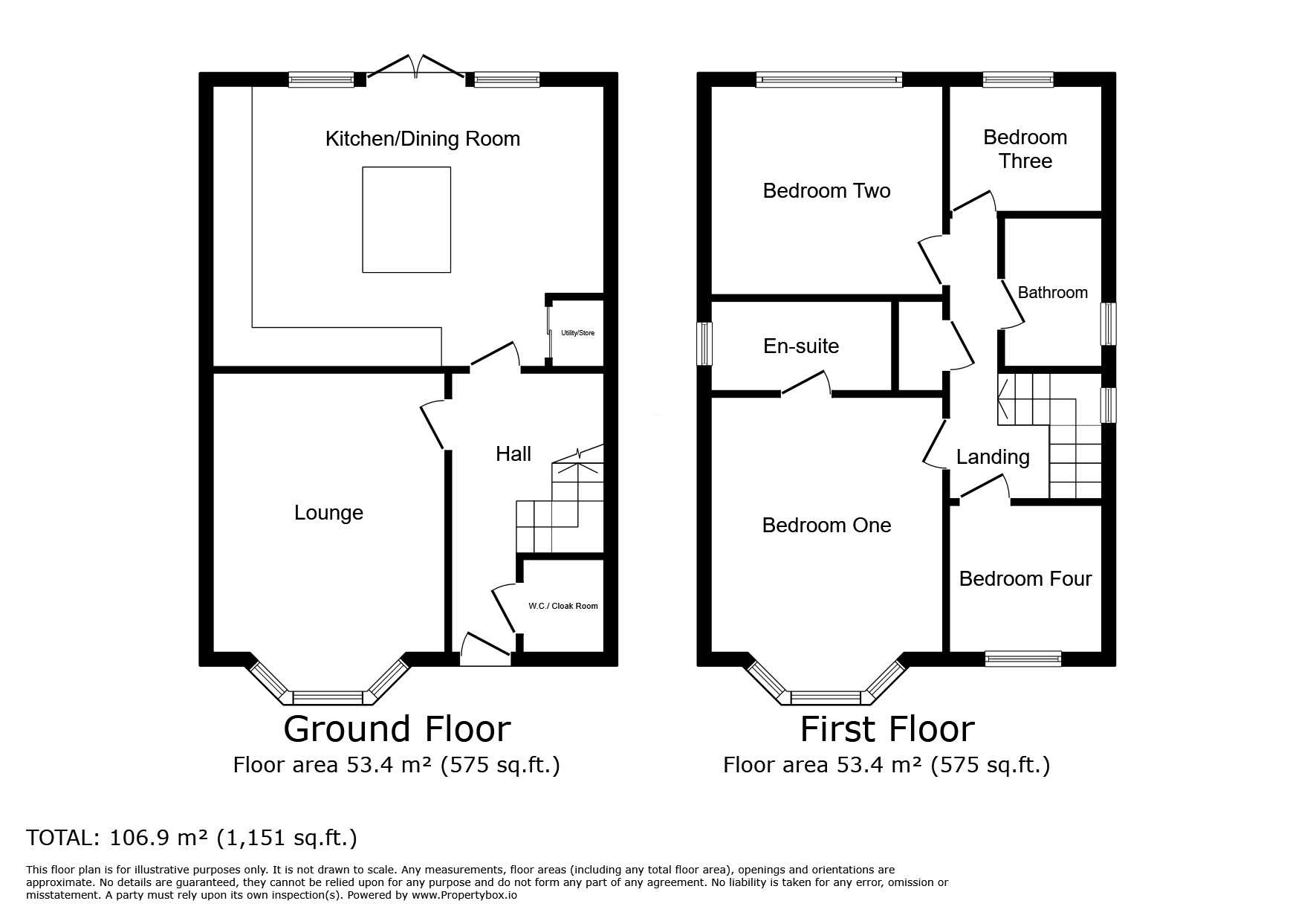 Floorplan of 4 bedroom Detached House for sale, Mercia Grove, Saighton, Cheshire, CH3