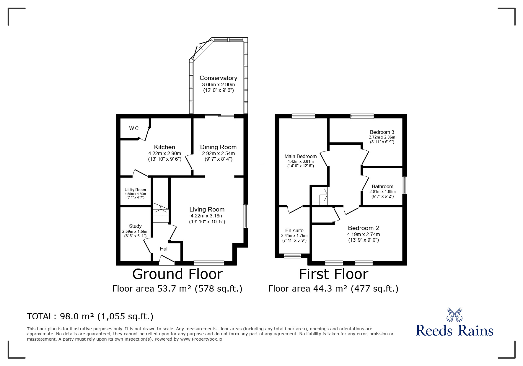 Floorplan of 3 bedroom Detached House for sale, Thornhill Close, Broughton, Flintshire, CH4