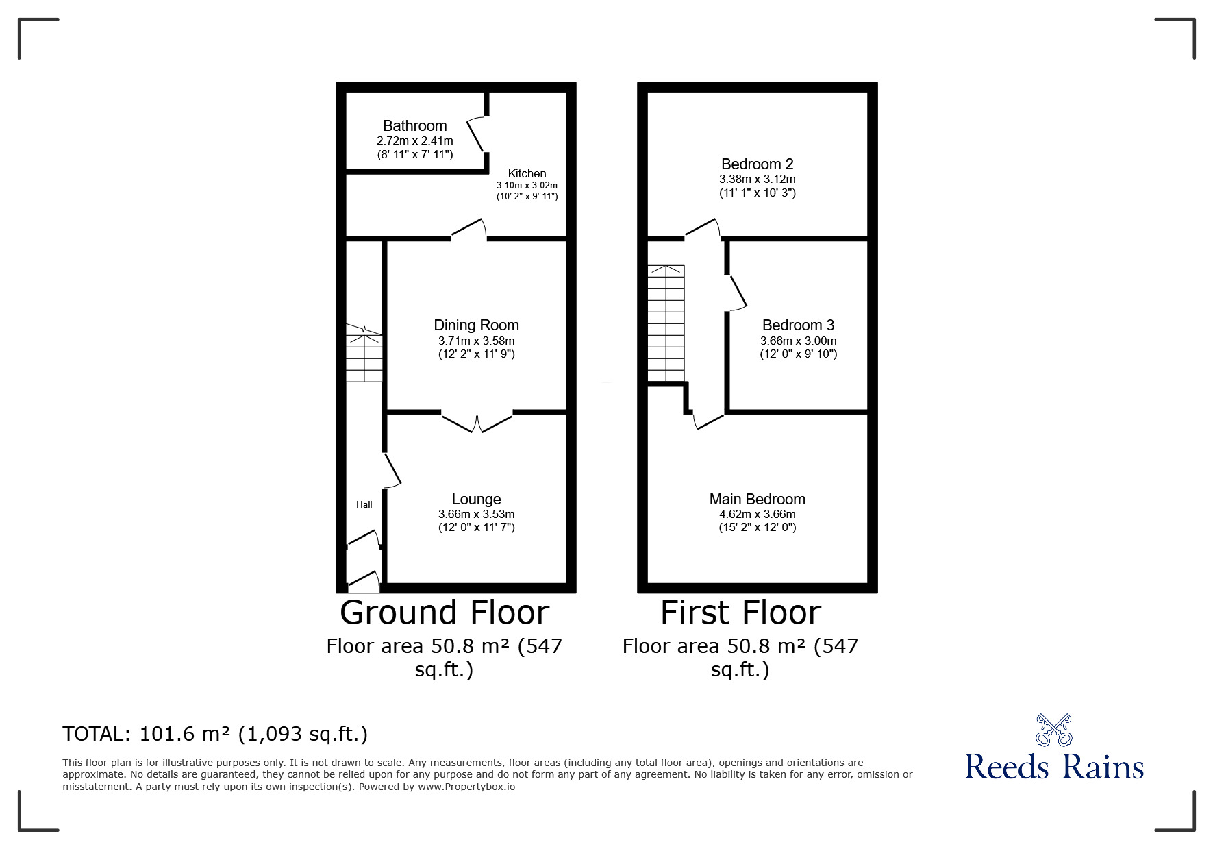 Floorplan of 3 bedroom End Terrace House for sale, Bridge Street, Shotton, Flintshire, CH5