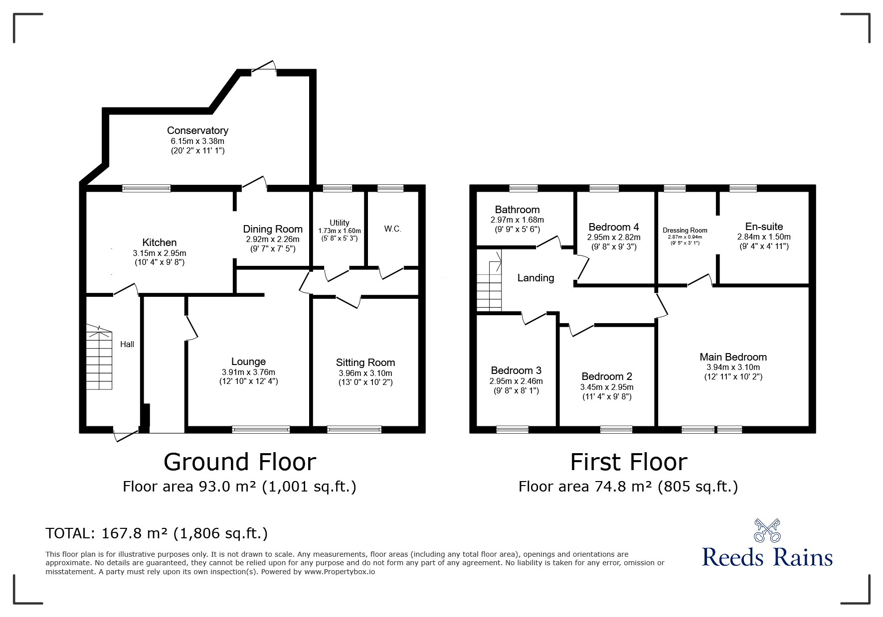 Floorplan of 4 bedroom Semi Detached House for sale, Cross Green, Upton, Cheshire, CH2