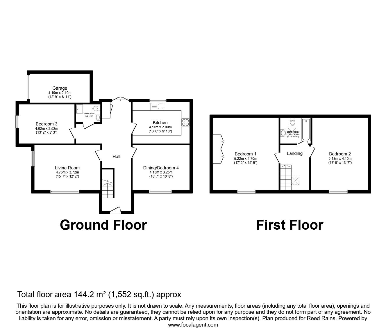 Floorplan of 3 bedroom Detached House for sale, Dean Beck Avenue, Bradford, West Yorkshire, BD6