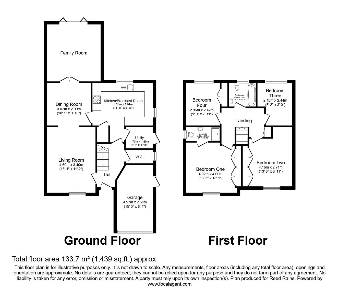 Floorplan of 4 bedroom Detached House for sale, Victoria Chase, Bailiff Bridge, West Yorkshire, HD6