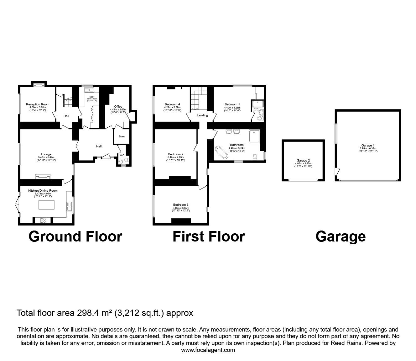 Floorplan of 4 bedroom Detached House to rent, Heptonstall, Hebden Bridge, West Yorkshire, HX7