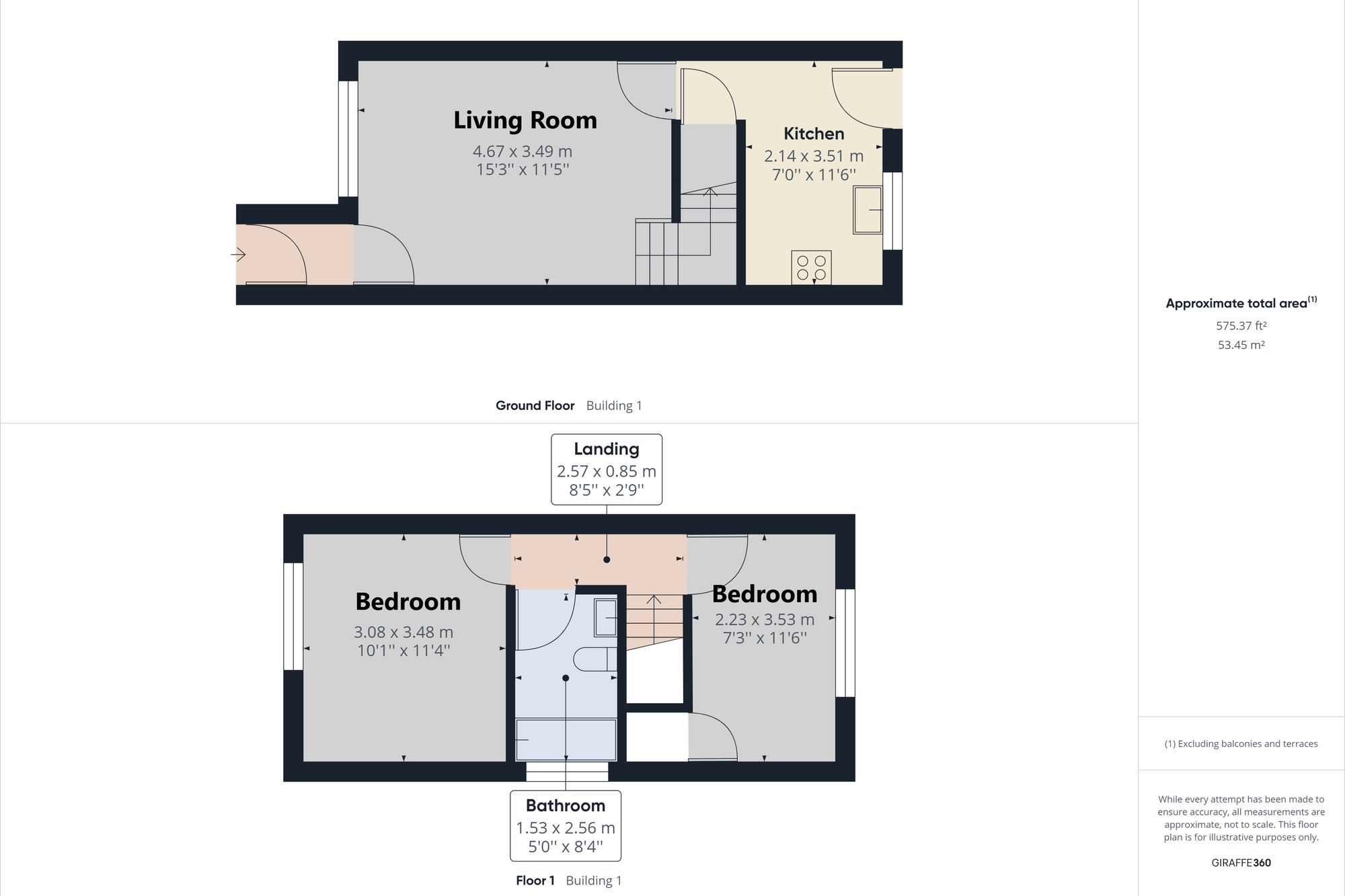 Floorplan of 2 bedroom Semi Detached House for sale, Chipping Cross, North Somerset, BS21