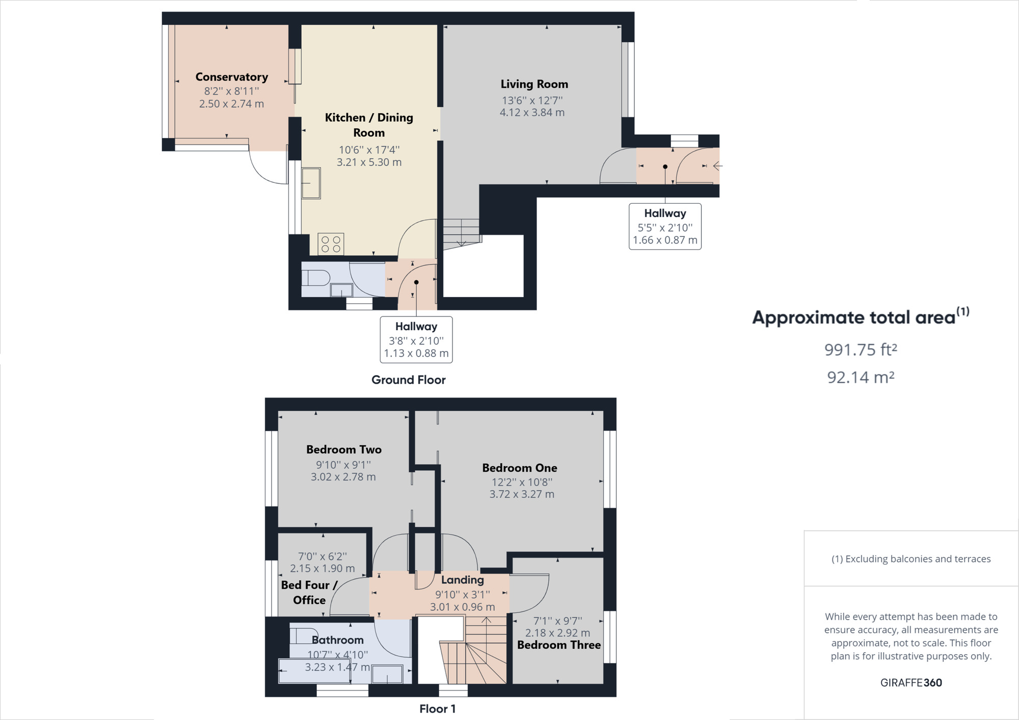 Floorplan of 4 bedroom Detached House to rent, Merlin Park, Portishead, Bristol, BS20