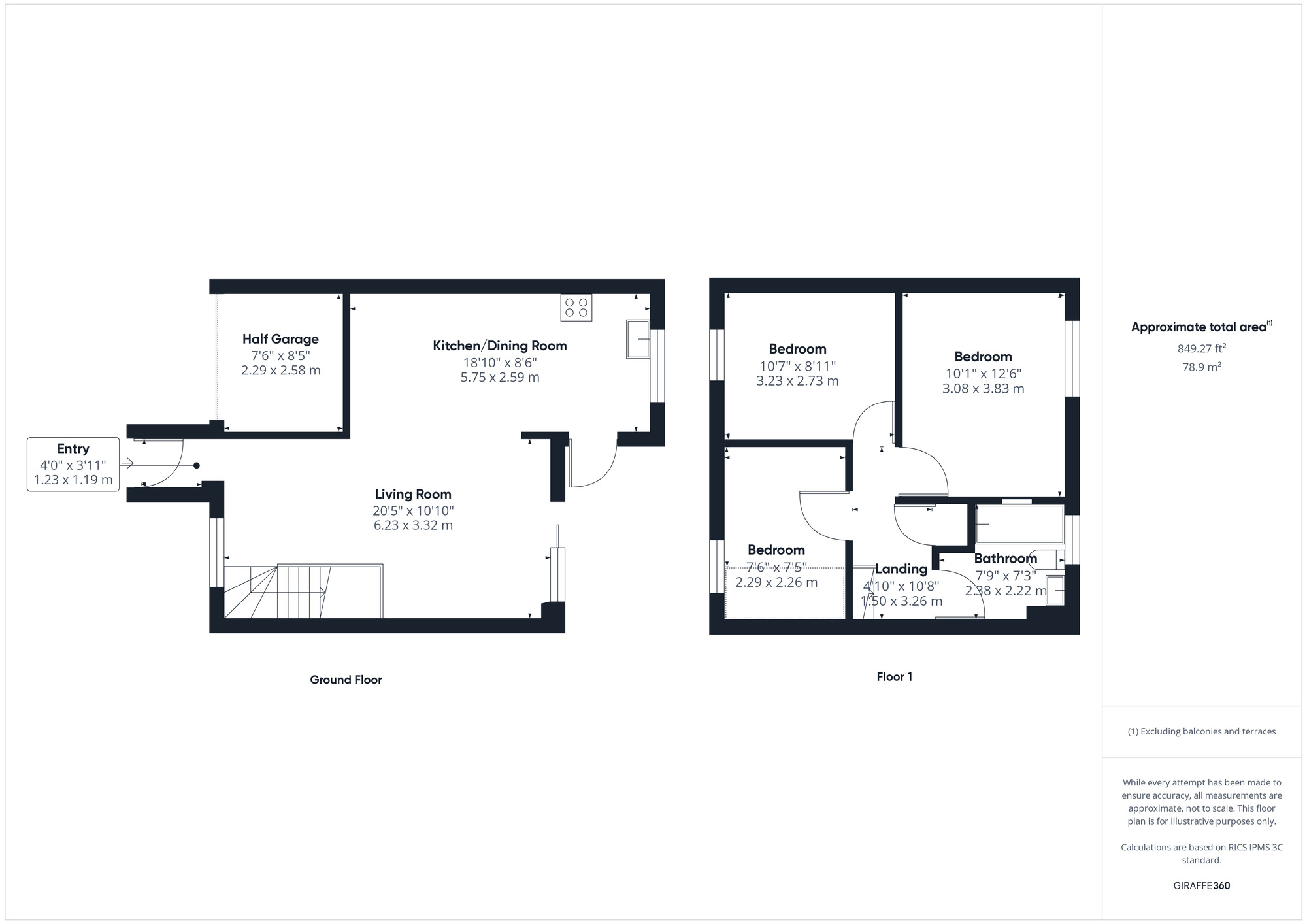 Floorplan of 3 bedroom Detached House for sale, Gullifords Bank, Clevedon, North Somerset, BS21