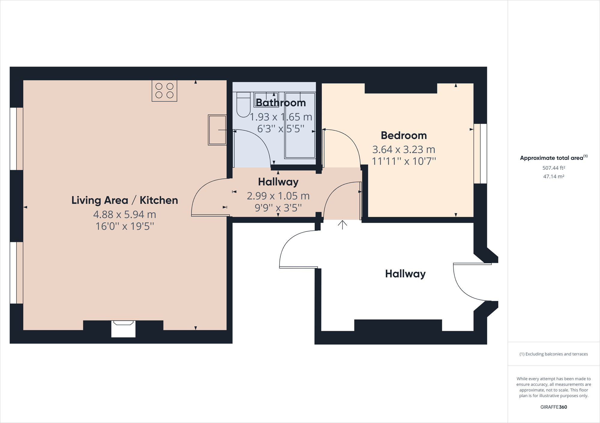 Floorplan of 1 bedroom  Flat for sale, Old Church Road, Clevedon, North Somerset, BS21