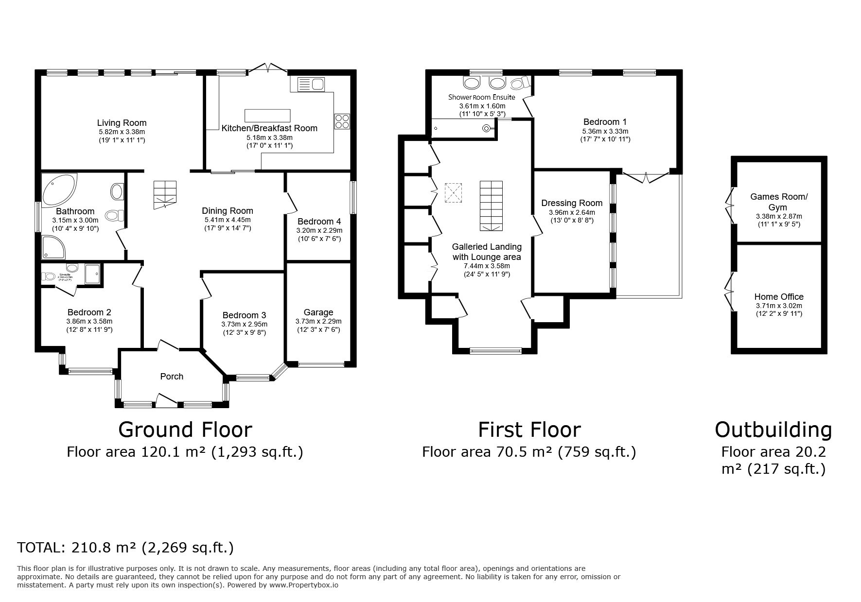 Floorplan of 4 bedroom Detached House for sale, Dial Hill Road, Clevedon, North Somerset, BS21