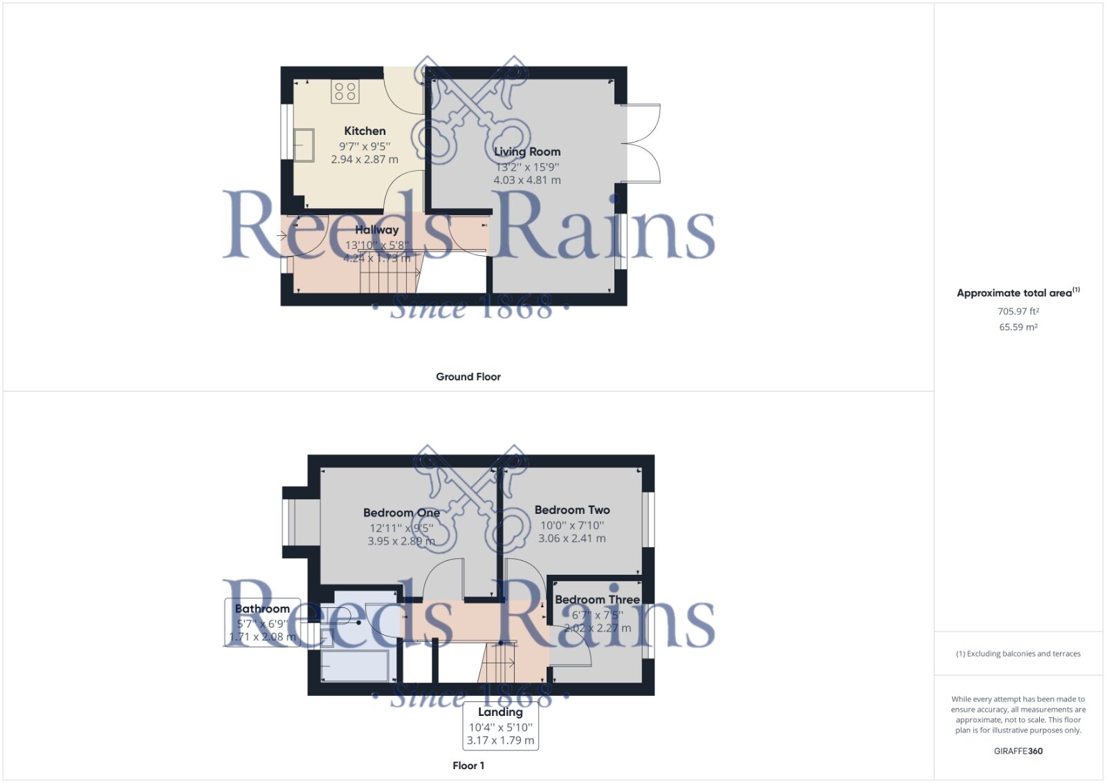 Floorplan of 3 bedroom Semi Detached House to rent, Teasel Walk, Weston-super-Mare, Somerset, BS22