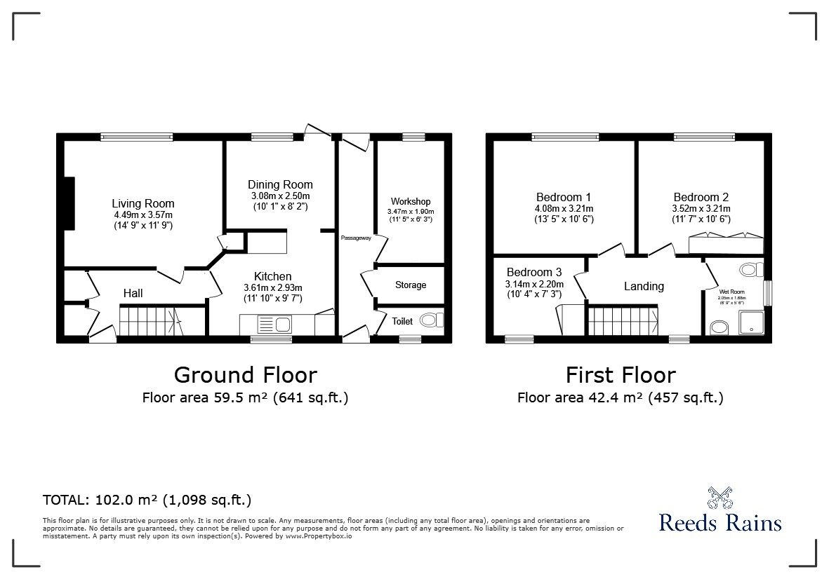 Floorplan of 3 bedroom Semi Detached House for sale, Westbourne Crescent, Clevedon, North Somerset, BS21