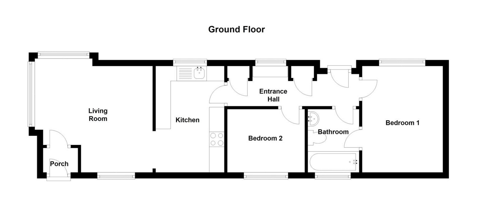 Floorplan of 2 bedroom Detached Property for sale, Charlcombe Park, Down Road, Bristol, BS20