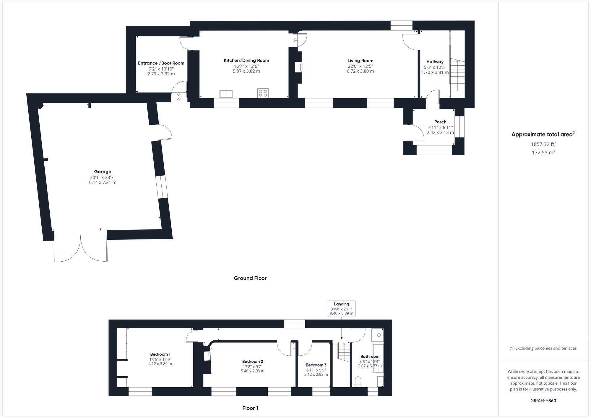 Floorplan of 3 bedroom Semi Detached Property for sale, Kenn Road, Kenn, North Somerset, BS21