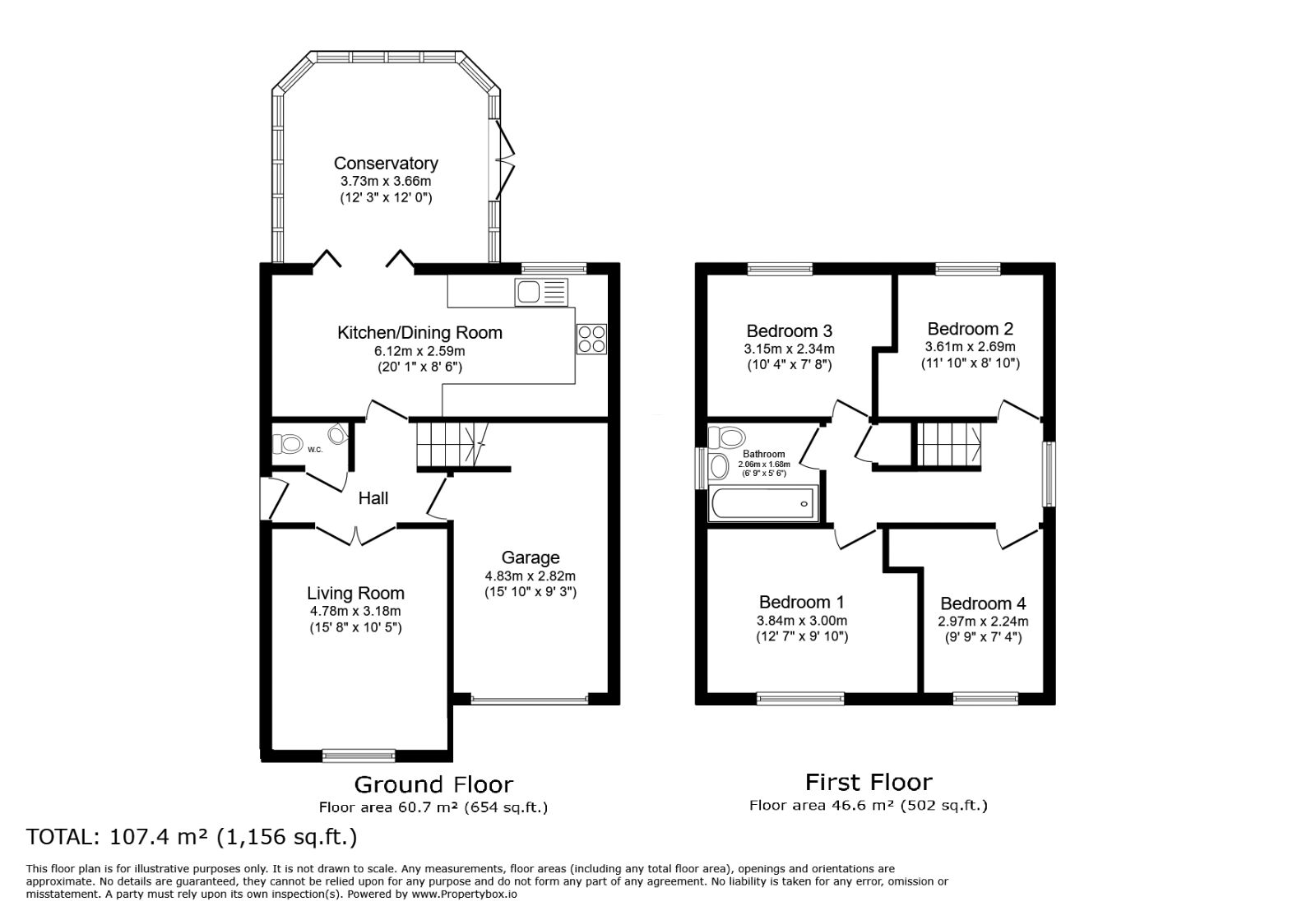 Floorplan of 4 bedroom Detached House for sale, Homeground, Clevedon, North Somerset, BS21