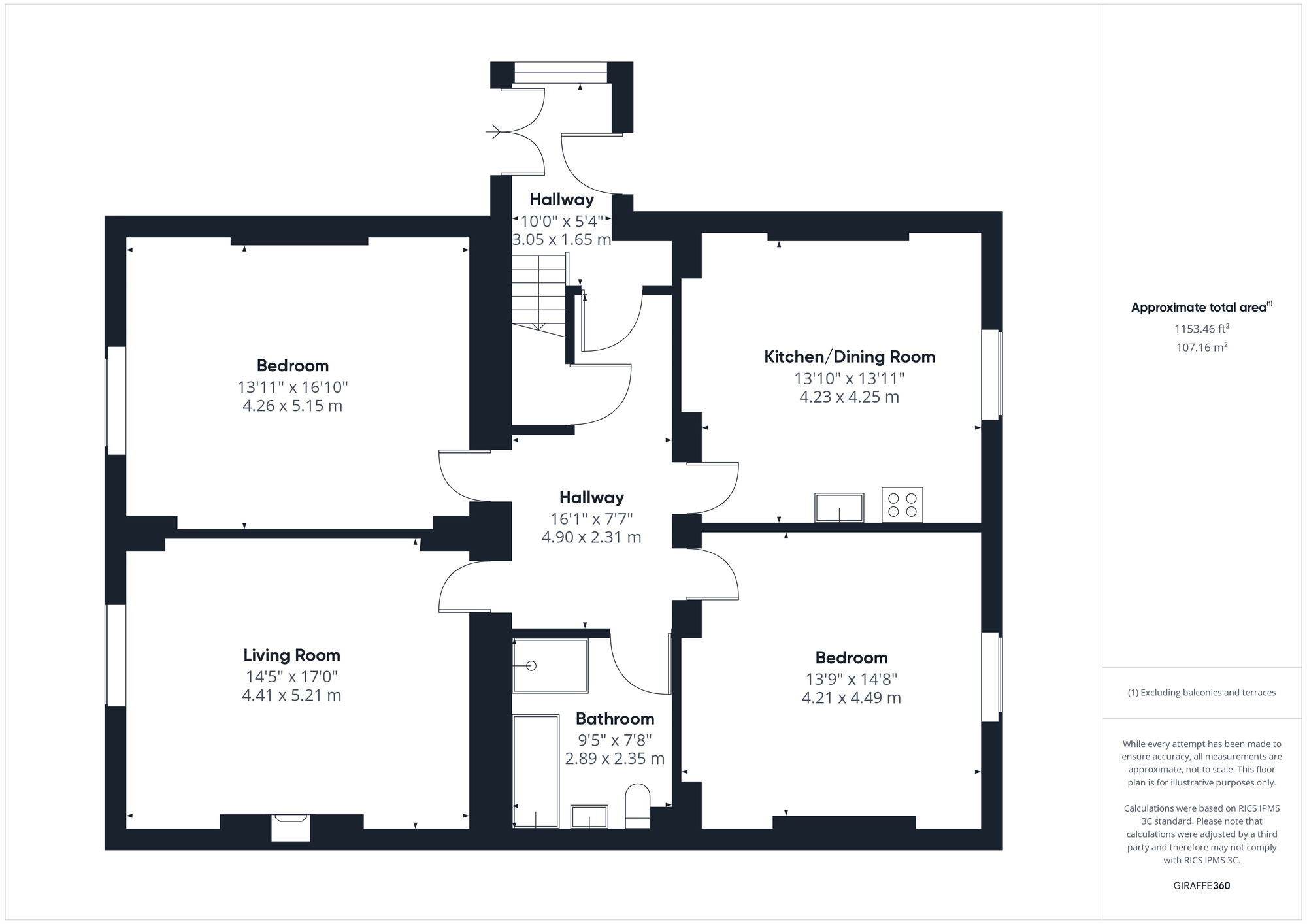 Floorplan of 2 bedroom  Flat for sale, Elton Road, Clevedon, North Somerset, BS21