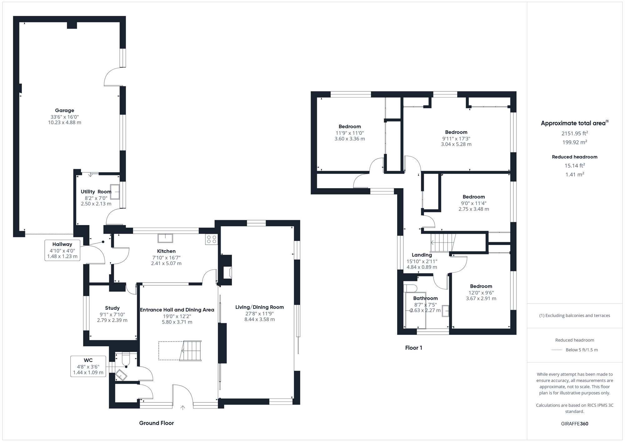 Floorplan of 4 bedroom Detached House for sale, Rippleside Road, Clevedon, North Somerset, BS21