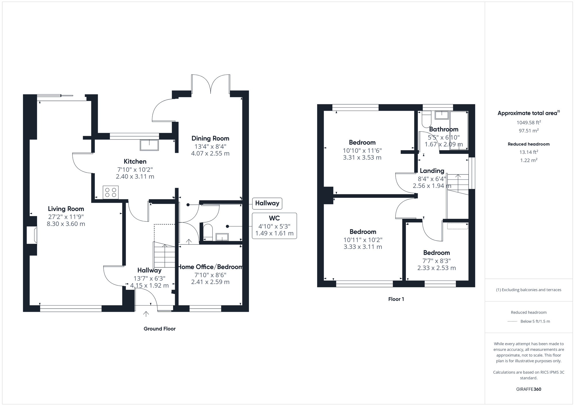 Floorplan of 3 bedroom Semi Detached House for sale, Treefield Road, Clevedon, North Somerset, BS21