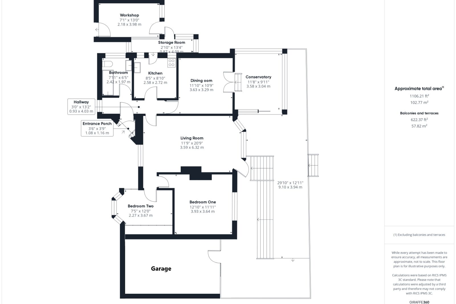 Floorplan of 2 bedroom Detached Bungalow for sale, Thackeray Road, Clevedon, North Somerset, BS21