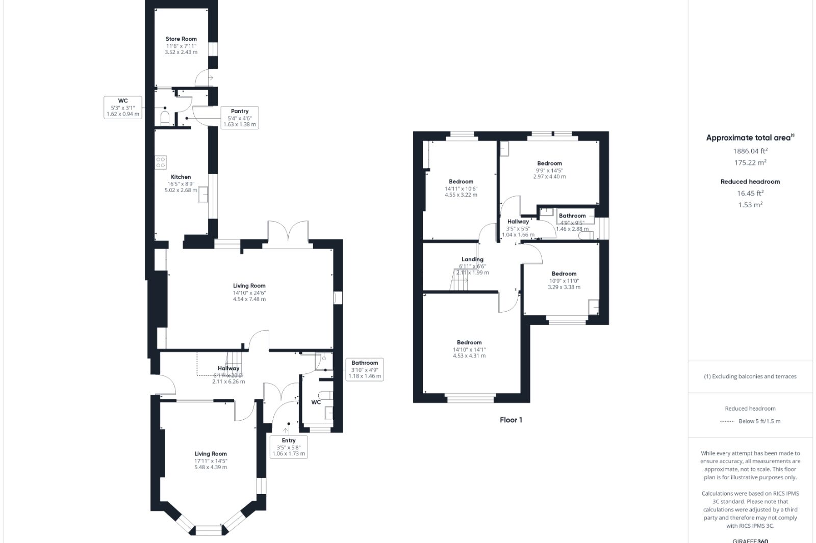 Floorplan of 4 bedroom Semi Detached House for sale, Hill Road, Weston-super-Mare, Somerset, BS23