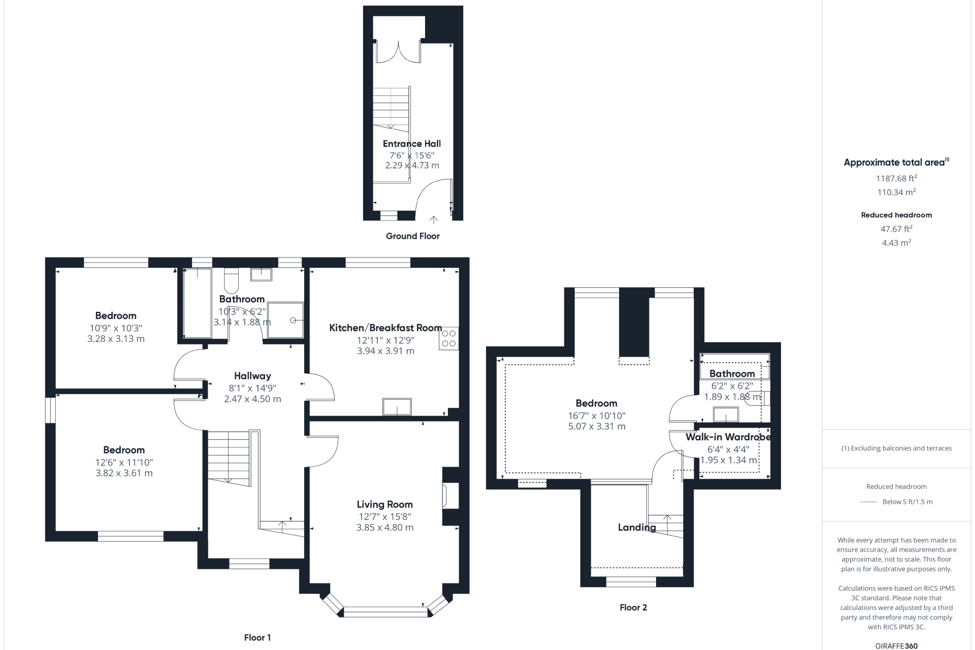 Floorplan of 3 bedroom  Flat for sale, Argyle Road, Clevedon, North Somerset, BS21