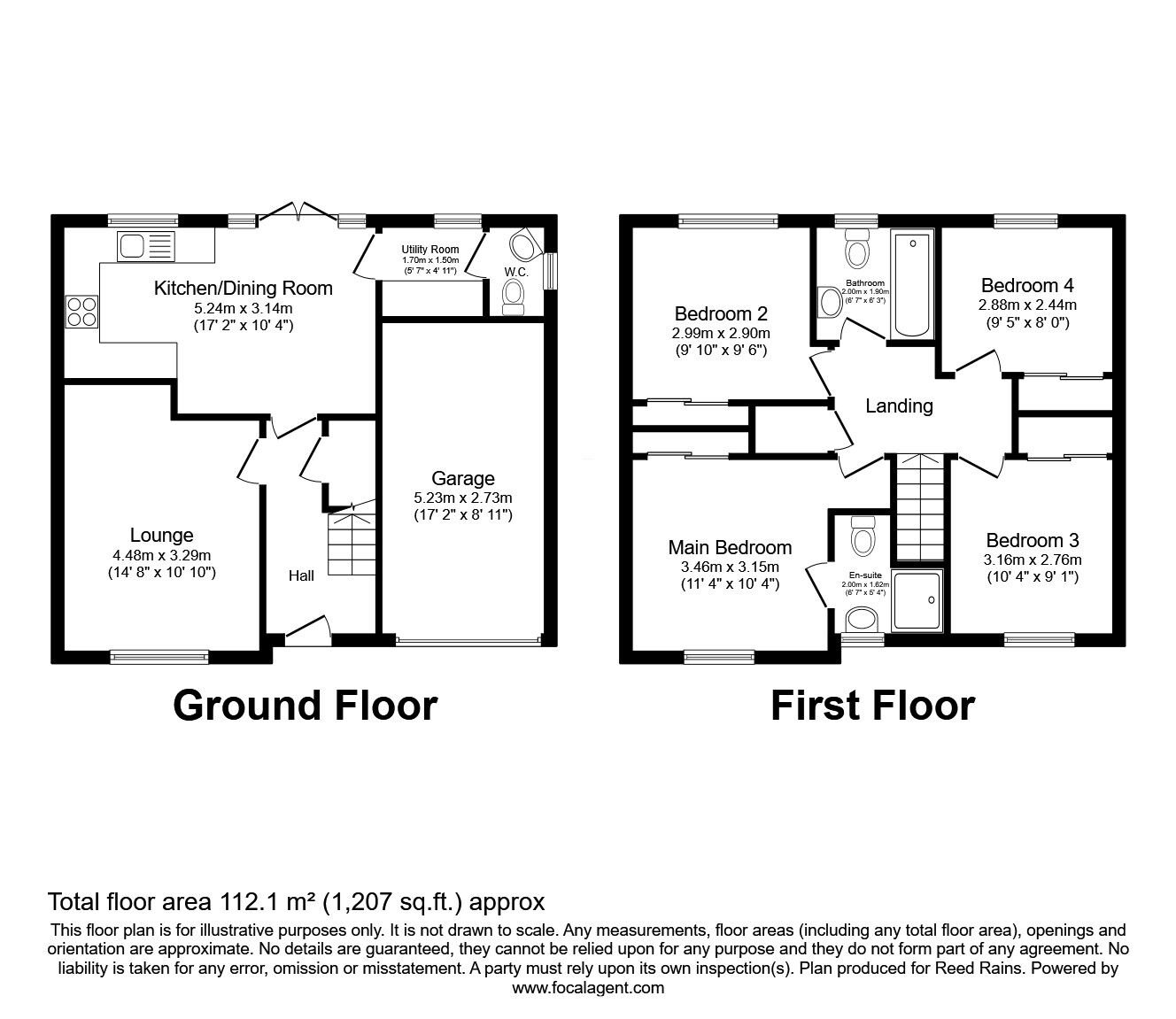 Floorplan of 4 bedroom Detached House for sale, Juniper Avenue, Somerford, Congleton, CW12