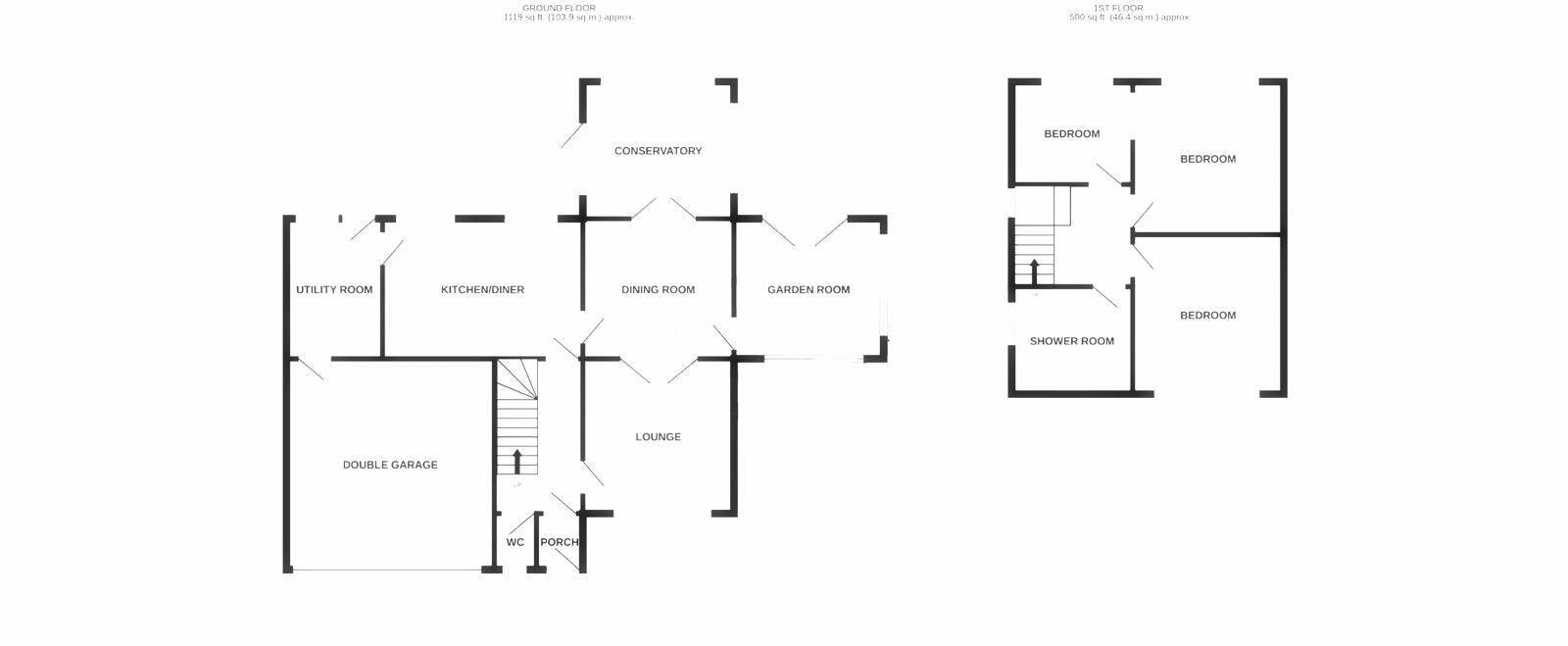 Floorplan of 3 bedroom Detached House for sale, Malhamdale Road, Congleton, Cheshire, CW12