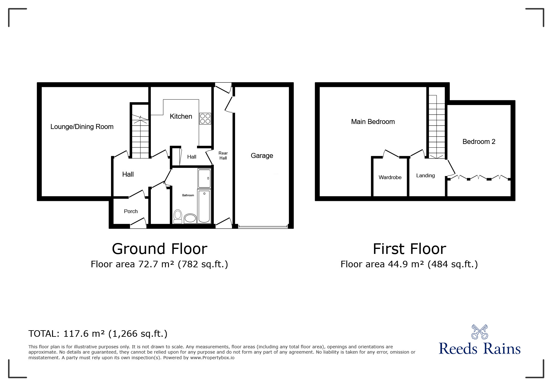 Floorplan of 2 bedroom Detached House to rent, Peel Lane, Astbury, Cheshire, CW12