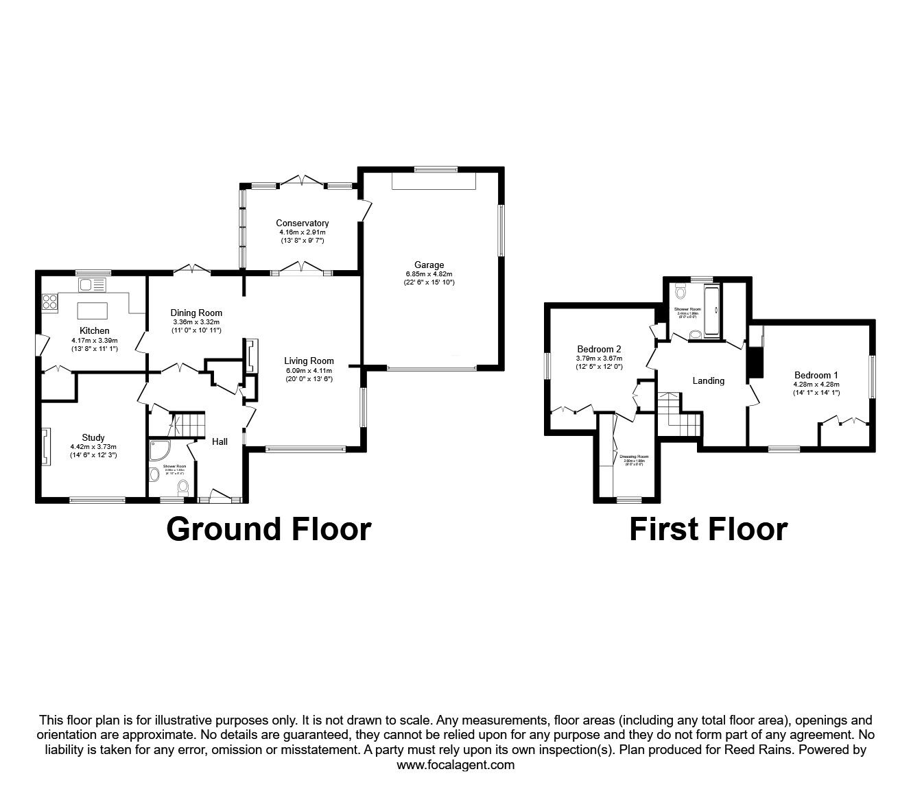 Floorplan of 3 bedroom Detached House for sale, Conway Road, Knypersley, Staffordshire, ST8