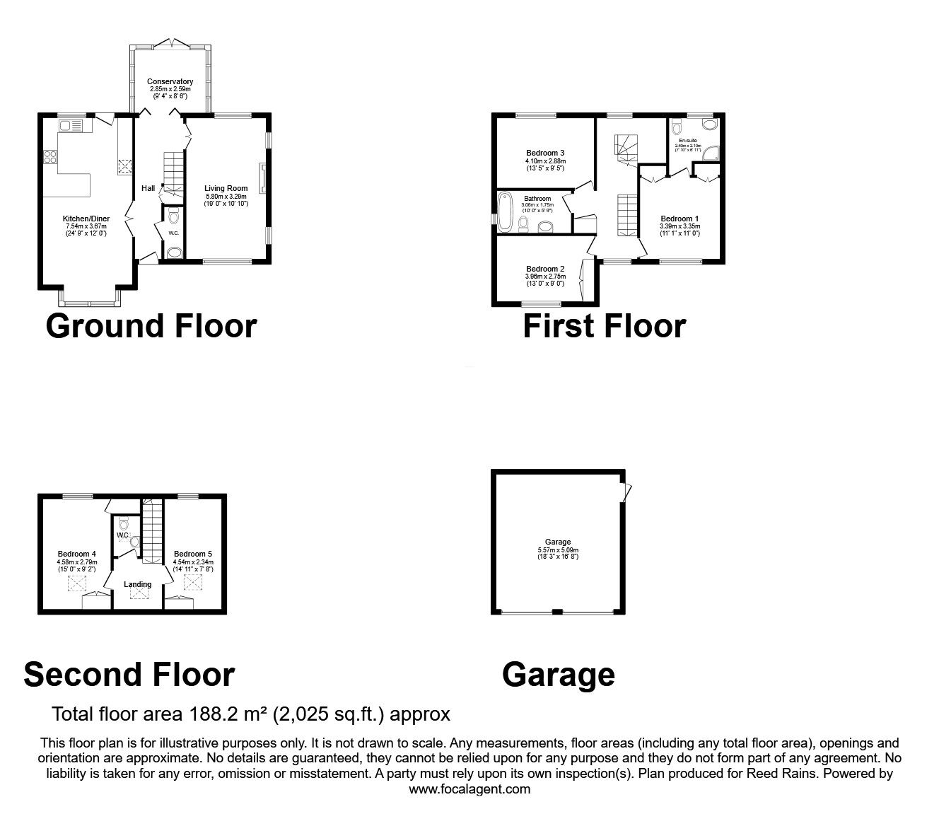 Floorplan of 5 bedroom Detached House for sale, Valley View, Congleton, Cheshire, CW12