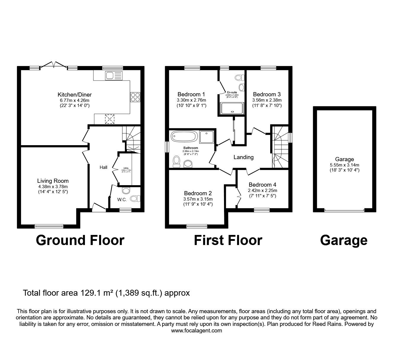 Floorplan of 4 bedroom Detached House for sale, Thorsten Way, Congleton, Cheshire, CW12