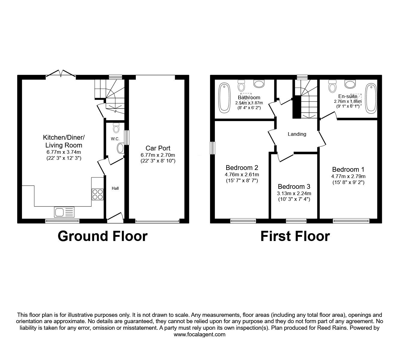 Floorplan of 3 bedroom Detached House for sale, Boundary Lane, Congleton, Cheshire, CW12