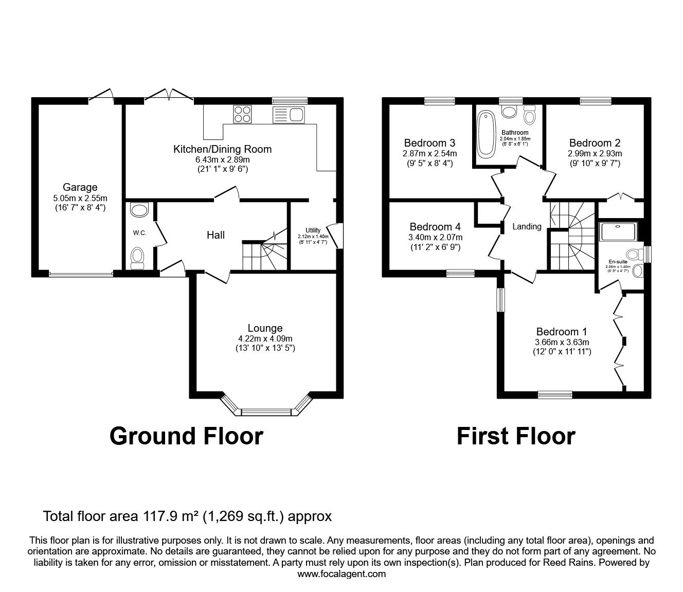 Floorplan of 4 bedroom Detached House for sale, Obelisk Way, Congleton, Cheshire, CW12