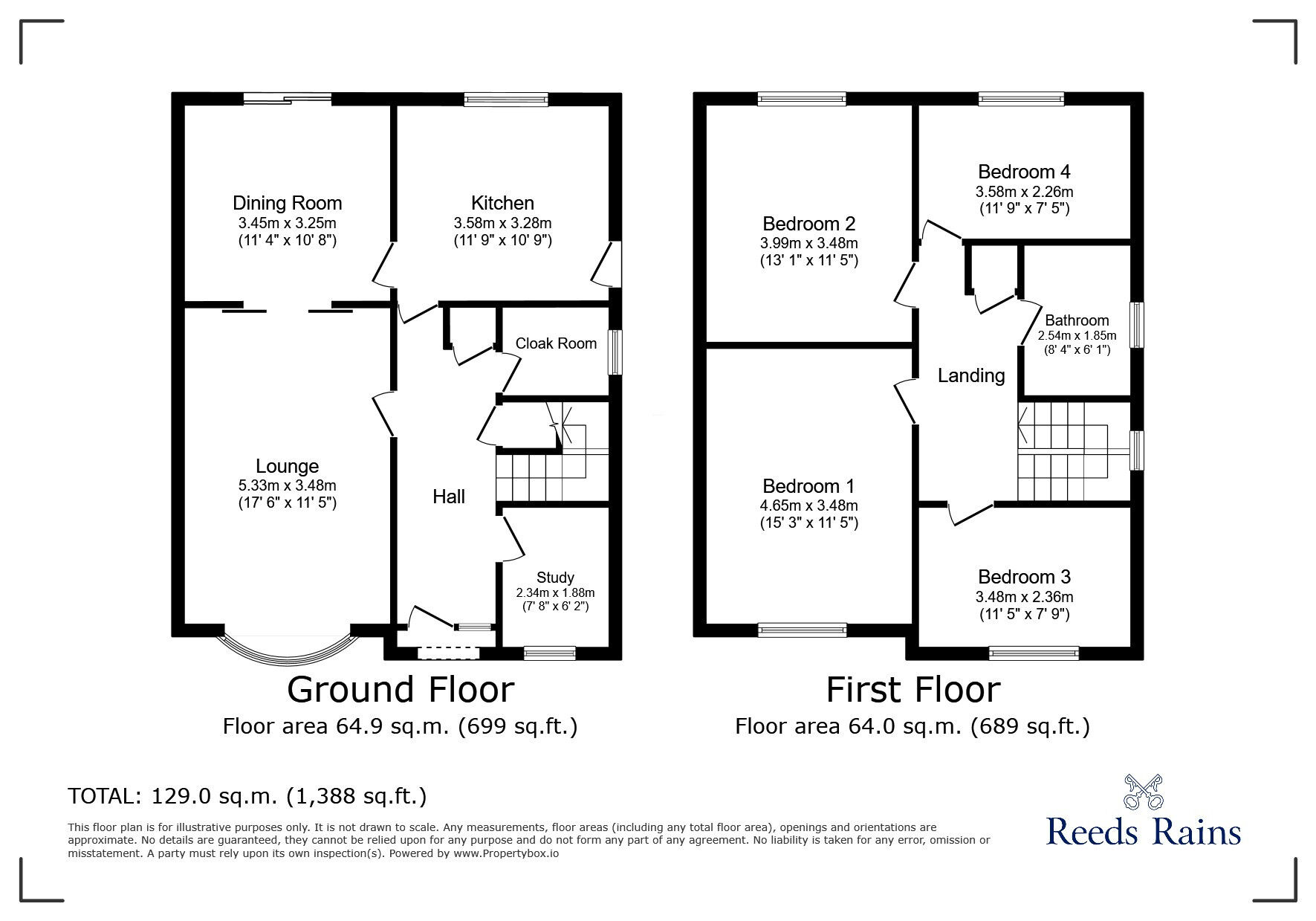 Floorplan of 4 bedroom Detached House for sale, Lupton Drive, Barrowford, Lancashire, BB9