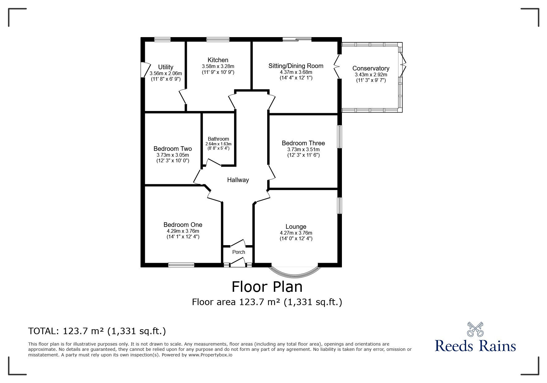 Floorplan of 3 bedroom Detached House for sale, Skipton Old Road, Foulridge, Lancashire, BB8