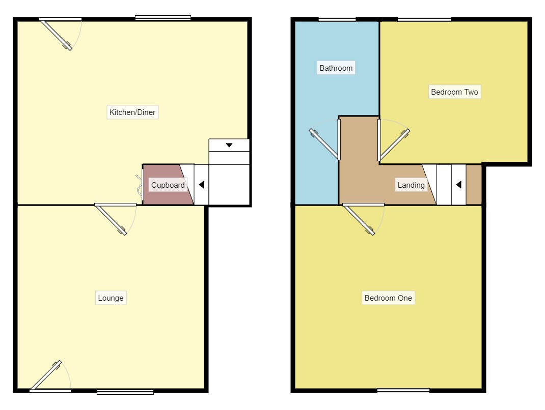 Floorplan of 2 bedroom Mid Terrace House for sale, Commercial Street, Barnoldswick, Lancashire, BB18