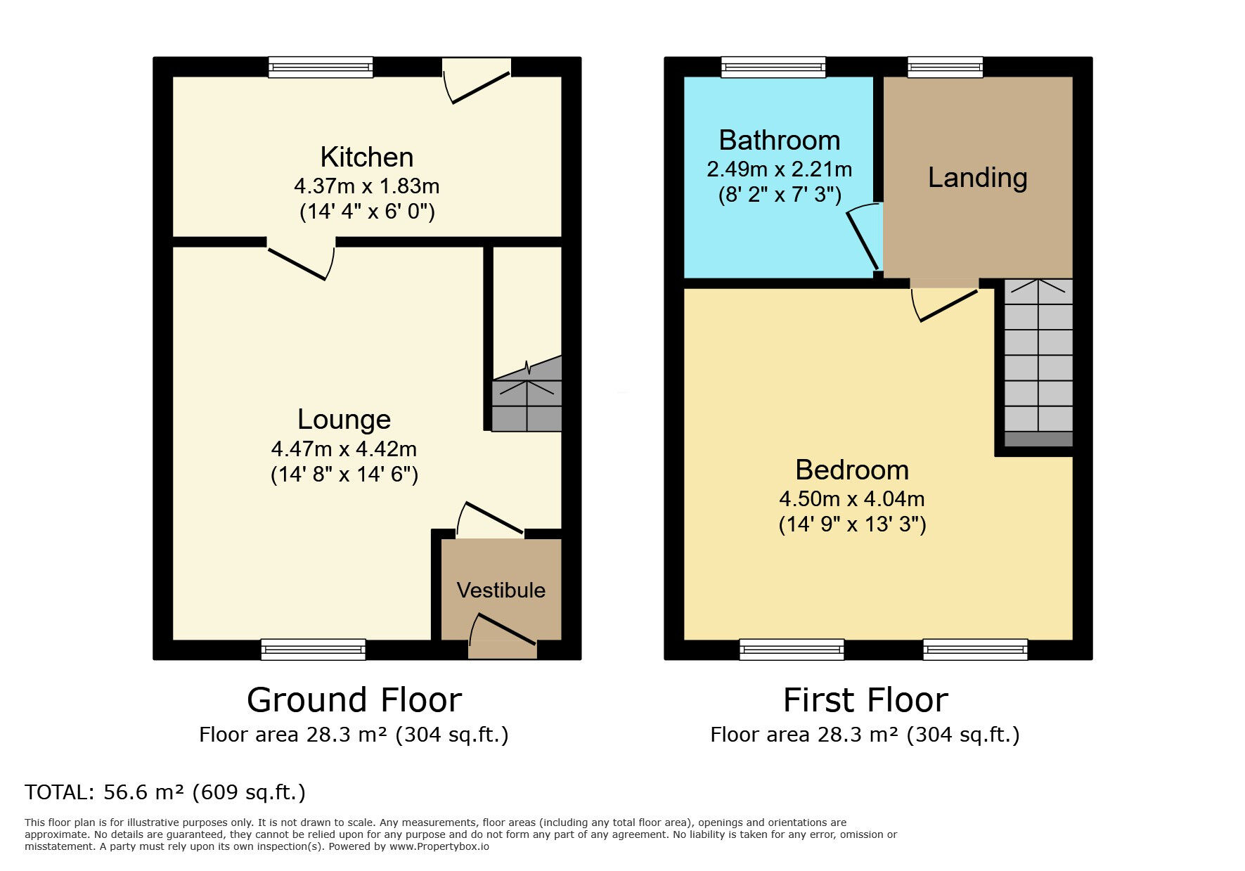 Floorplan of 1 bedroom Mid Terrace House for sale, Skipton Old Road, Foulridge, Lancashire, BB8