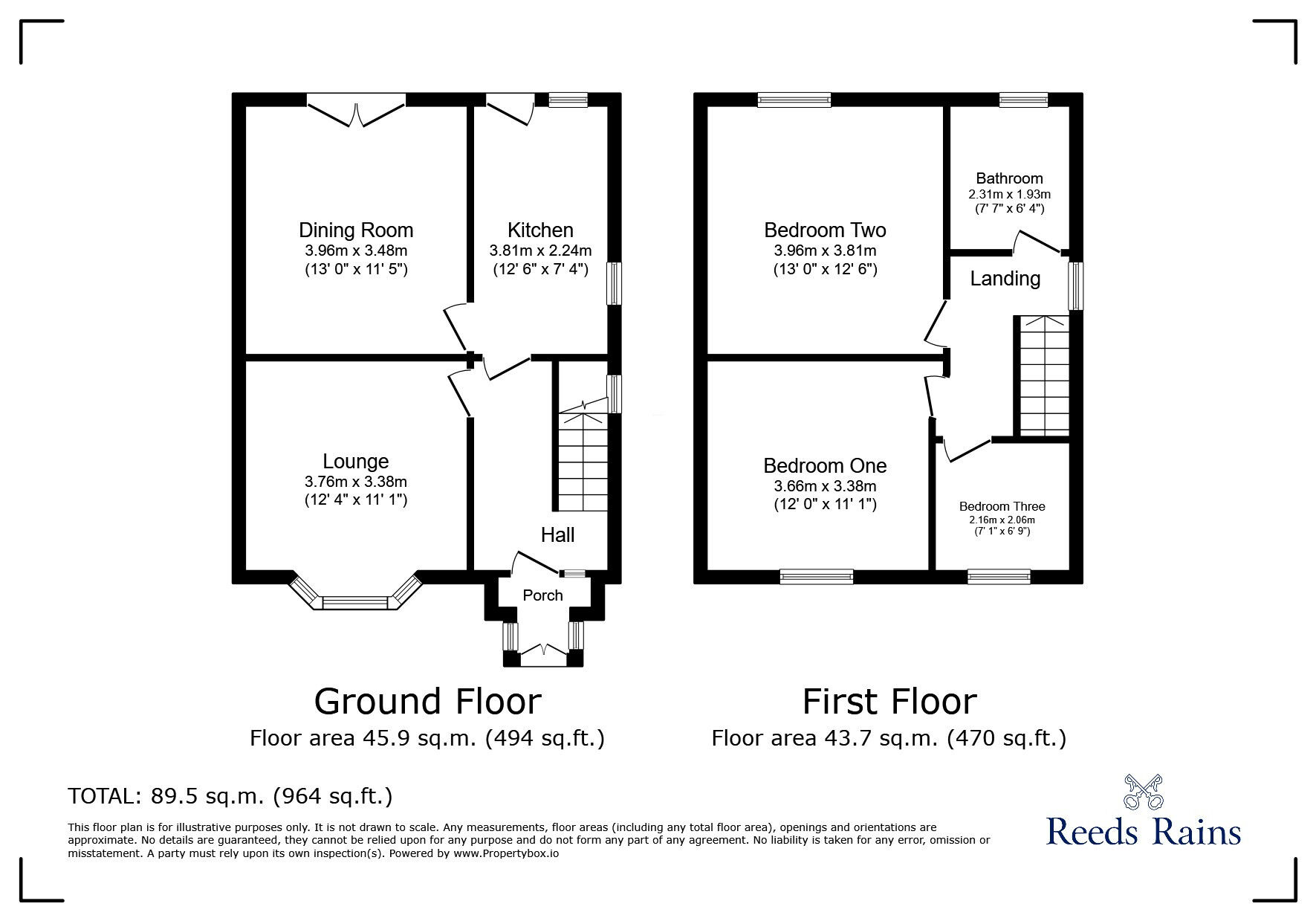 Floorplan of 3 bedroom End Terrace House for sale, Colne Road, Sough, Lancashire, BB18