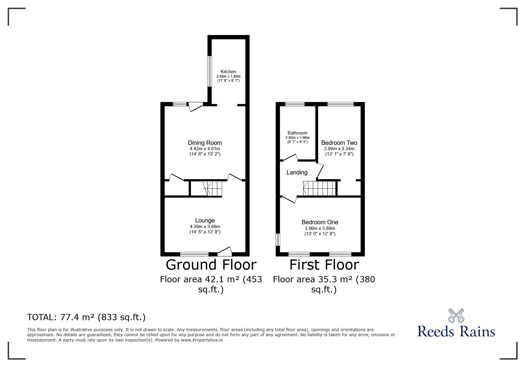 Floorplan of 2 bedroom End Terrace House for sale, Clifford Street, Colne, Lancashire, BB8