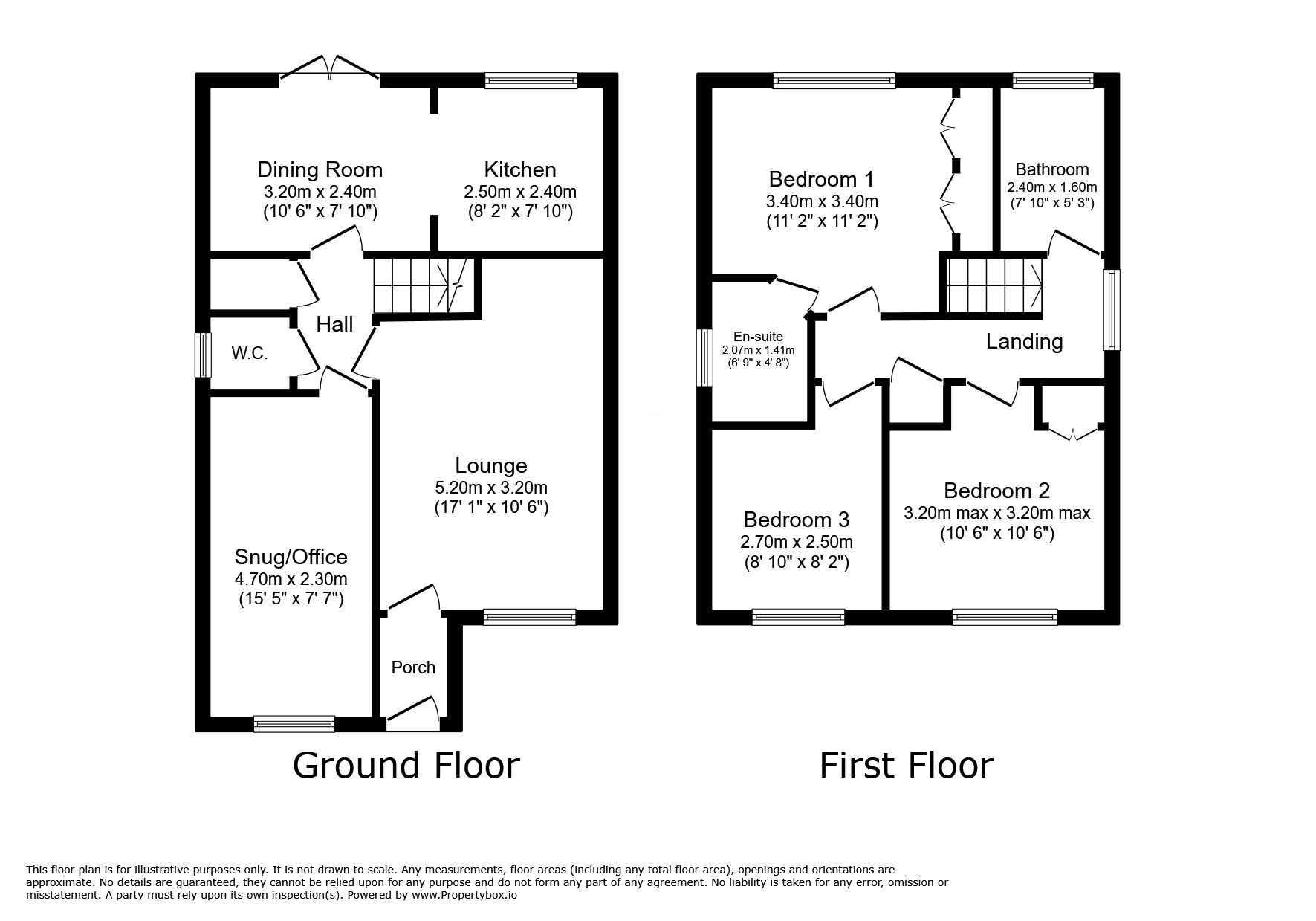 Floorplan of 3 bedroom Detached House for sale, Holwick Close, County Durham, DH8