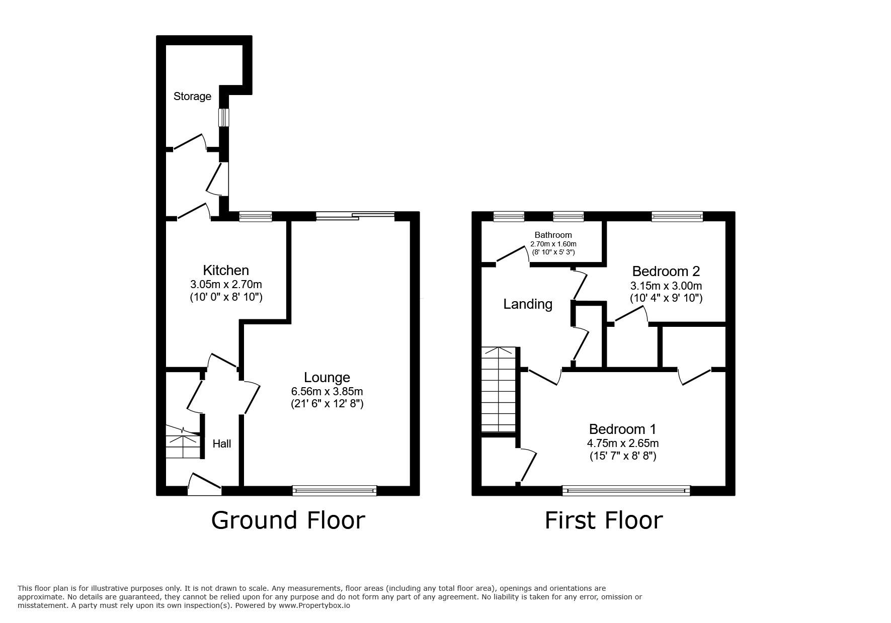 Floorplan of 2 bedroom End Terrace House for sale, Lumley Drive, Consett, Durham, DH8