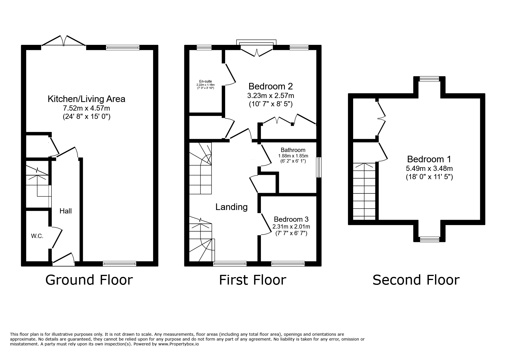 Floorplan of 3 bedroom Semi Detached House for sale, Deepdale Drive, Consett, Durham, DH8