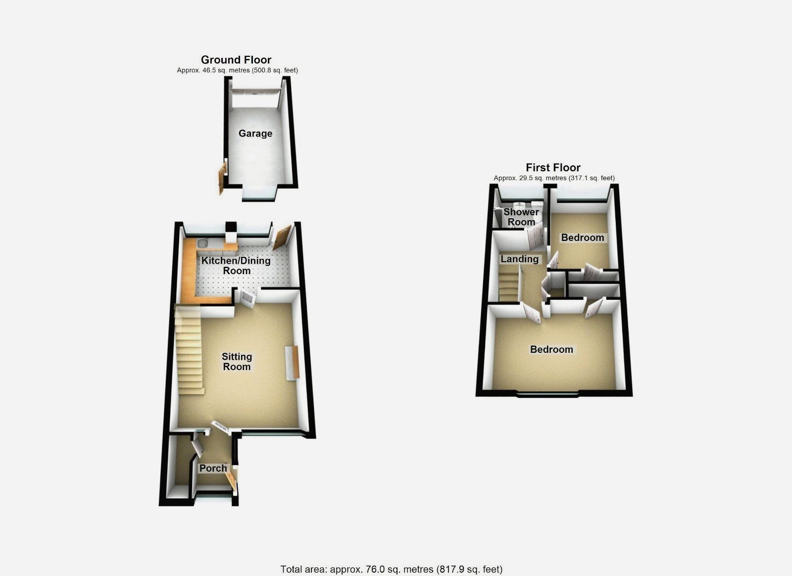 Floorplan of 2 bedroom Mid Terrace House to rent, Crakston Close, Binley, Coventry, CV2