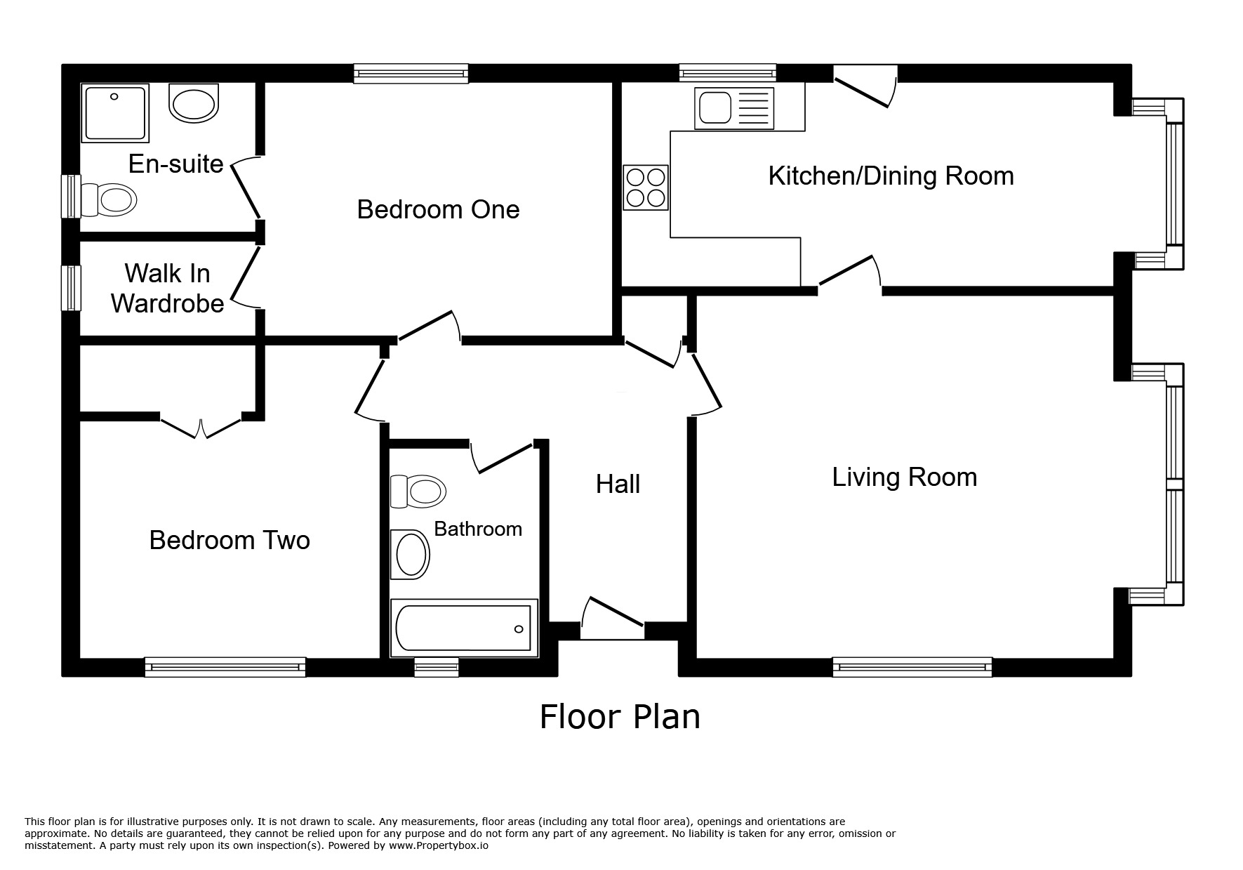 Floorplan of Detached Property for sale, Oxford Road, Princethorpe, Warwickshire, CV23