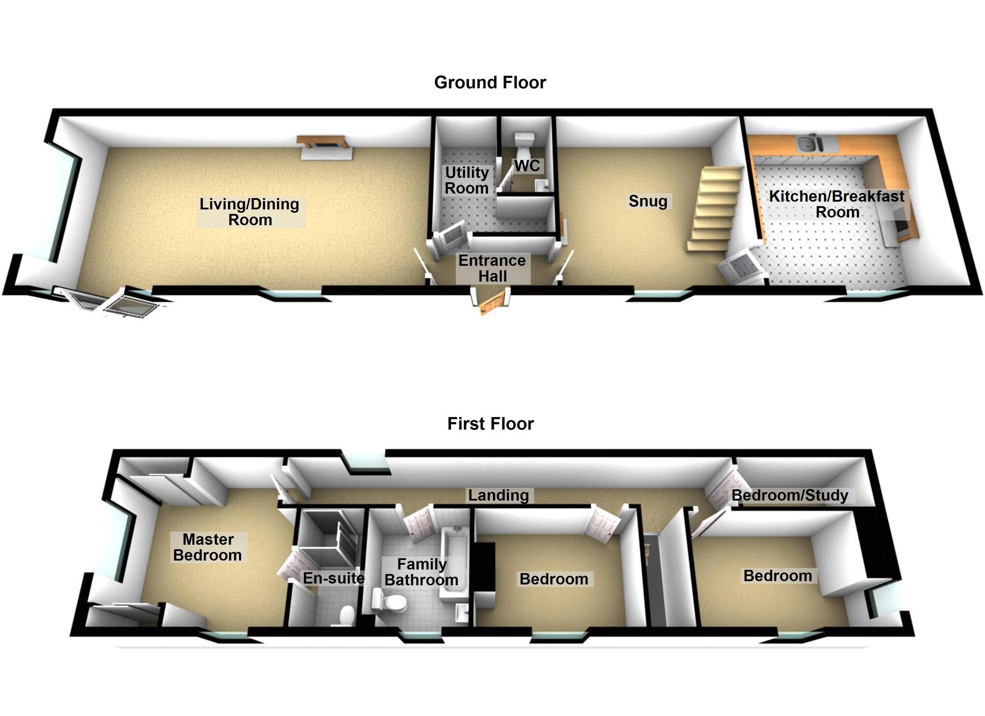 Floorplan of 3 bedroom Detached House for sale, Hawkes Mill Lane, Allesley, West Midlands, CV5